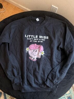 Little miss gym sweatshirt size small
